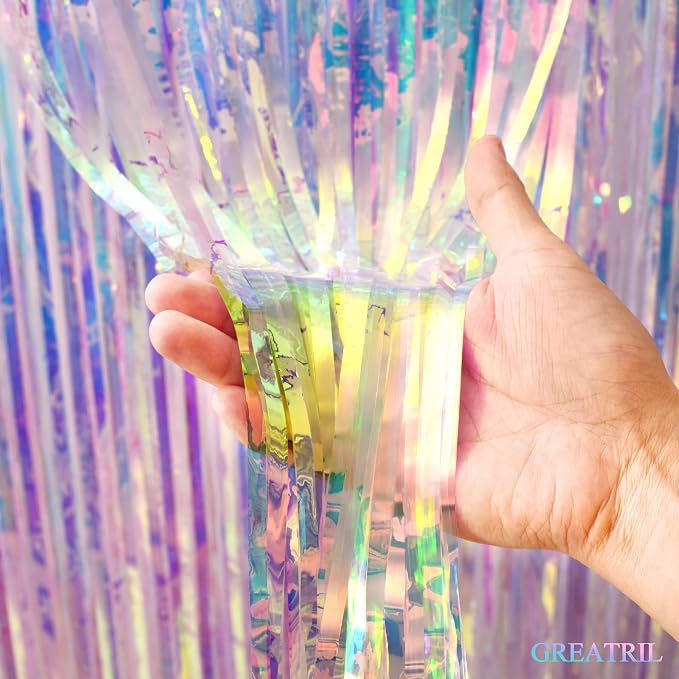 Iridescent Party Streamers Backdrop - Image 8