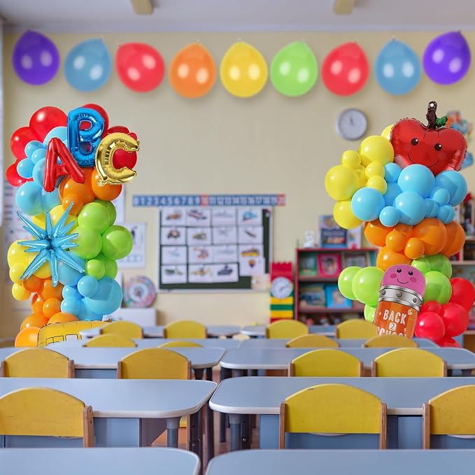 2 Sets Back to School Decorations Adjustable Balloons Column Stand Kit - Image 6