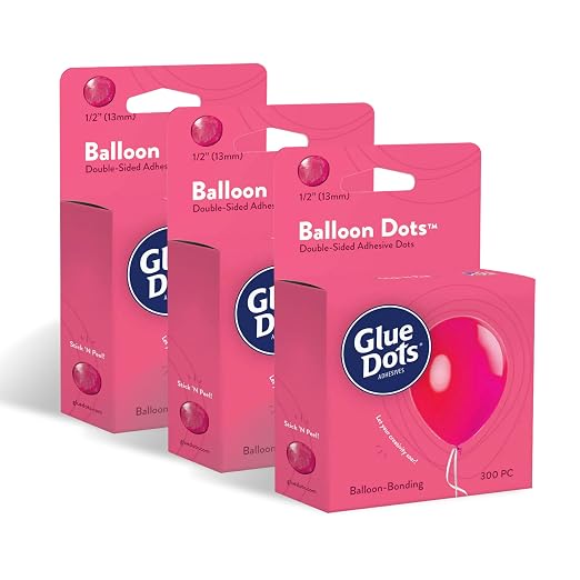 Glue Dots, Balloon Dots, Double-Sided, 900 Total Dots, DIY Balloon Arch by GlueDots