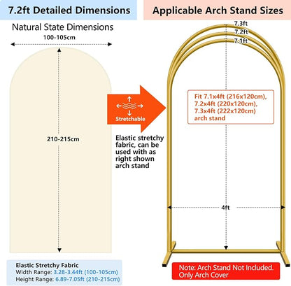 Hemmotop Stretchy Arch Backdrop Cover, 2 Sided, Perfect 360° Decor, - Image 2