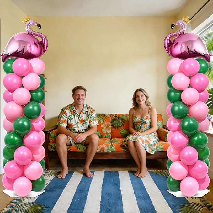 2 Sets Tropical Flamingo Balloon Column Stand Kit - Image 6