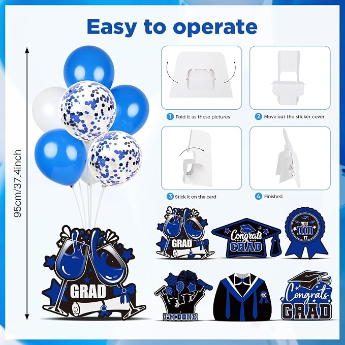 6 Sets 2026 Graduation Balloon Stand Kit - Image 5