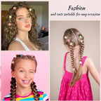 JANYUN 120 Pcs Mini Flower Hair Clips, Colorful Small Hair Claw Clips Cute Tiny Jaw Clips Hair Pins Hair Barrettes Accessories for Women