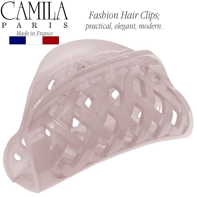 Camila Paris CP3202 French Hair Clip for Women Thick Hair for Long Curly Wavy Hair, Girls Hair Claw Clips Jaw, Durable Styling Big Claw Clip for Thick Hair, Strong Hold No Slip Grip, Made in France