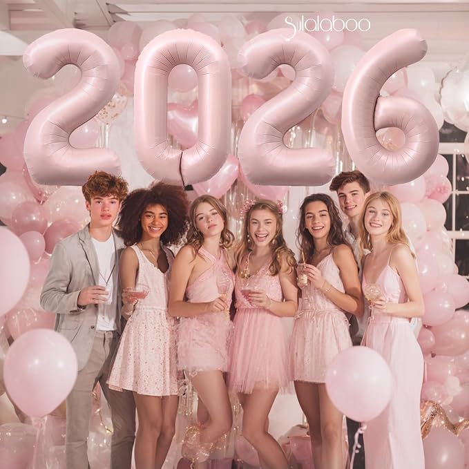 40 Inch Light Pink Number 7 Foil Big 0-9 Giant Digital Balloon | 7th - Image 5