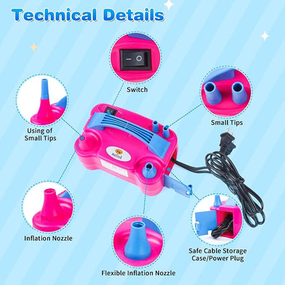 Balloon Pump Electric Portable Dual Nozzle Air Pump - Image 4