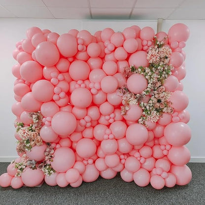 Light Pink Double Stuffed Balloons Different Size 115Pcs 5/10/12/18" Pink - Image 7