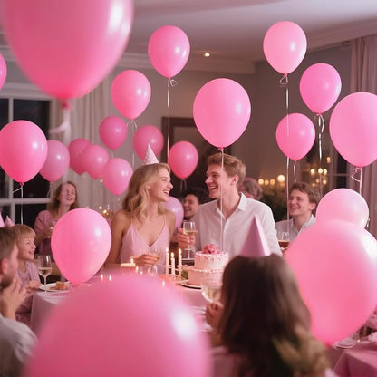 Pink Balloon 110pcs, 12 Inch Thickened Latex Party Balloons Helium Bright Color - Image 9
