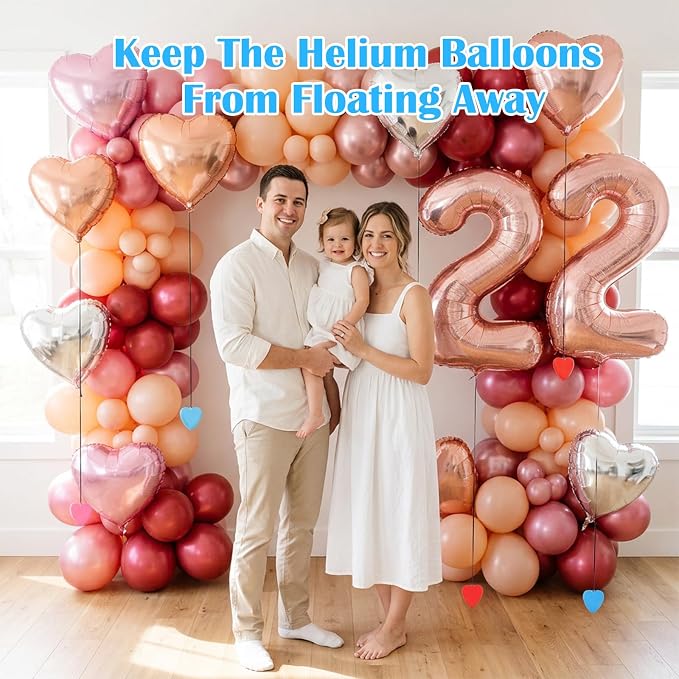 120 Pcs Balloon Weights Set, Plastic Decorative Weights - Image 4