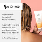 FOUR REASONS Color Mask - Apricot - (27 Colors) Toning Treatment, Color Depositing Conditioner, Tone & Enhance Color-Treated Hair - Semi Permanent Hair Dye, Vegan and Cruelty-Free, 6.76 fl oz