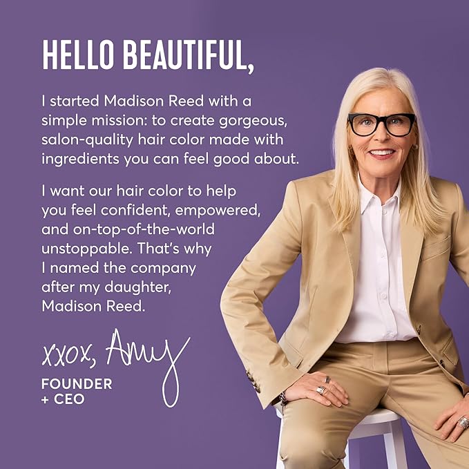 Madison Reed Root Perfection Permanent Root Touch Up, Dark Blonde 8N Bergamo, 10 Minutes for 100% Gray Root Coverage, Ammonia-Free Hair Dye, Two Applications
