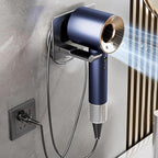 Hair Dryer Holder, Hair Dryer Holder Wall Mounted,New Upgrade Stainless Steel Self Adhesive Blow Dryer Holder Rack for Most Hair Dryers