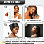 Hair Steamer for Natural Hair (Home Use) - 10-Speed Temperature Control, Fast Heating & Deep Strand Nourishment