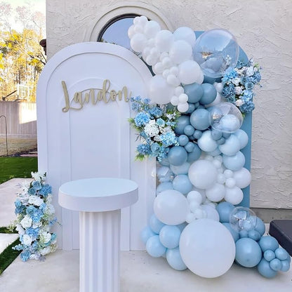 Dusty Blue Balloons 50pcs 12inch - Image 3
