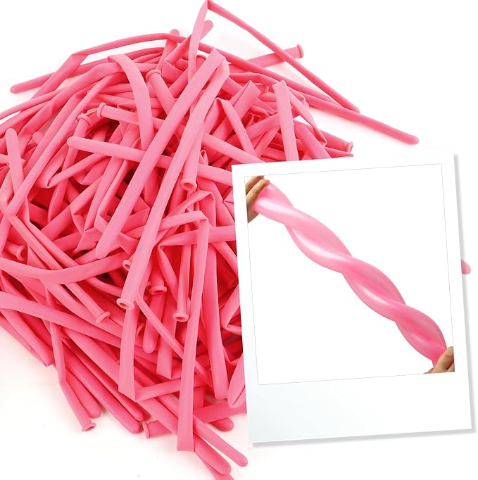 Long Balloons - Pink 260 Balloons - Image 4