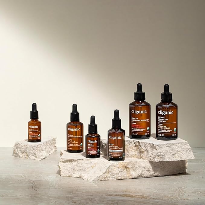 Cliganic Organic Pumpkin Seed Oil, 100% Pure - For Face & Hair | Natural Cold Pressed Unrefined