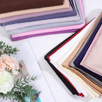 uxcell 2 Pack Silk Satin Pillowcase for Hair and Skin, Cool, Silky, Soft Breathable Pillow Cases Standard Size 20x26 Inch Sateen Pillowcase Light Tan with Envelope Closure