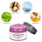 Temporary Hair Color Wax 4.23 oz-Instant Hairstyle Cream Hair Pomades Hairstyle Wax for Party Cosplay Easy Cleaning (1, Pink)