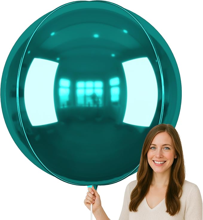 50 Inch Giant Dark Green Round Foil Balloons by vibzox