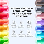 Style Factor EDGE BOOSTER Extra Strength Setting Mousse Travel Size – Frizz Control, Extra Volume, and Conditioning – 2.5oz Violet Crystal Mousse for Curly Hair