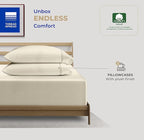 THREAD SPREAD 100% Cotton King Size Pillow Cases Set of 2-400 Thread Count Pillow Cases King Size Set of 2 (Ivory), Luxuriously Soft Hotel Quality Sateen Weave Pillowcases, Crisp & Cool