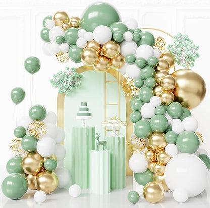 Sage Green Balloons Arch Kit by FQZYLCH
