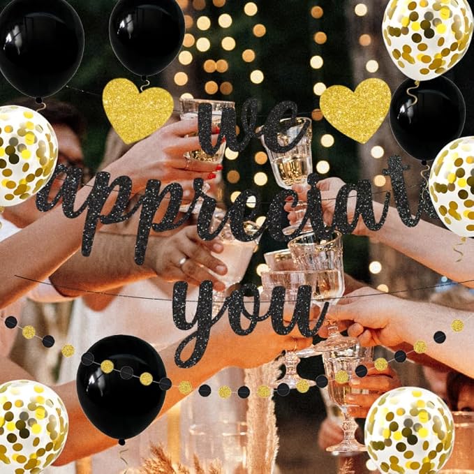 We Appreciate You Banner Thank You Party Decoration Supplies Employee - Image 6