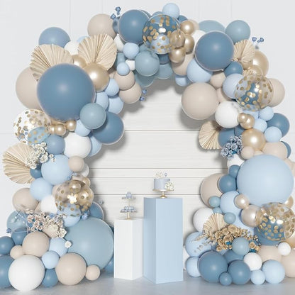 Ouddy Party Dusty Blue Balloons Arch Garland Kit 18 12 10 5 Inch | Different - Image 7