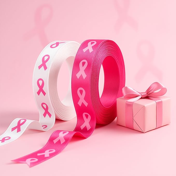 Breast Cancer Awareness Ribbons, 2 Rolls Breast Cancer Ribbons - Image 3