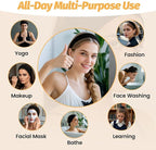 Headbands for Women - 6 Pack Wide Elastic Hair Bands | Stretchy Sweatbands Hair Bands | Soft Sports Thin Head Bands | Non-Slip Accessories Bands for Fashion, Washing Face, Workouts, Yoga, Daily Use