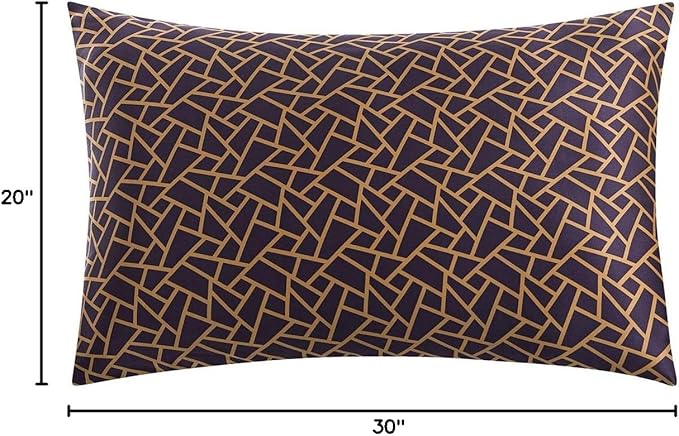 SLPBABY Silk Pillowcase for Hair and Skin with Hidden Zipper Print (Queen, Pattern26)