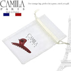 Camila Paris CP3228 French Hair Clip for Women, Narrow, Strong Hold Grip Double Teeth Girls Hair Claw Clips Jaw, Fashion Durable Styling Hair Accessories for Women, Made in France
