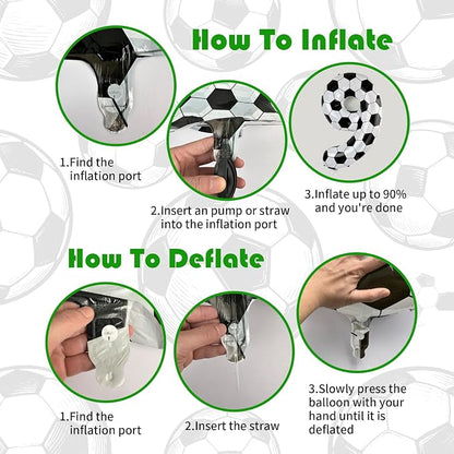 40 Inch Soccer Number 7 Balloon Set, Soccer Birthday Party Decorations | Sports - Image 7