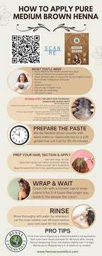 Natural Henna Hair Color Dye, 100% Pure Henna Powder for Hair Growth Organic (Medium Brown, 100 Gr + Free 50 Gr.)