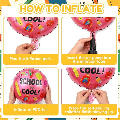 Back to School Balloons, Back to School Decorations, Letter Balloons Banner | - Image 8