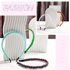 MTLEE 6 Pieces Beaded Headbands for Women Sparkly Crystal Beaded Hair Hoop Hairbands Multiple Color Hair Accessories Head Bands Christmas Gift(Bright Colors)