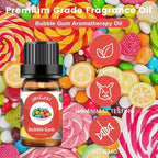 yethious Cotton Candy Bubble Gum Essential Oil Set, Cotton Candy Oil for Diffuser, Aromatherapy, Candle Soap Making - 2 Pack 0.33 Fl Oz Cotton Candy & Bubble Gum Oil