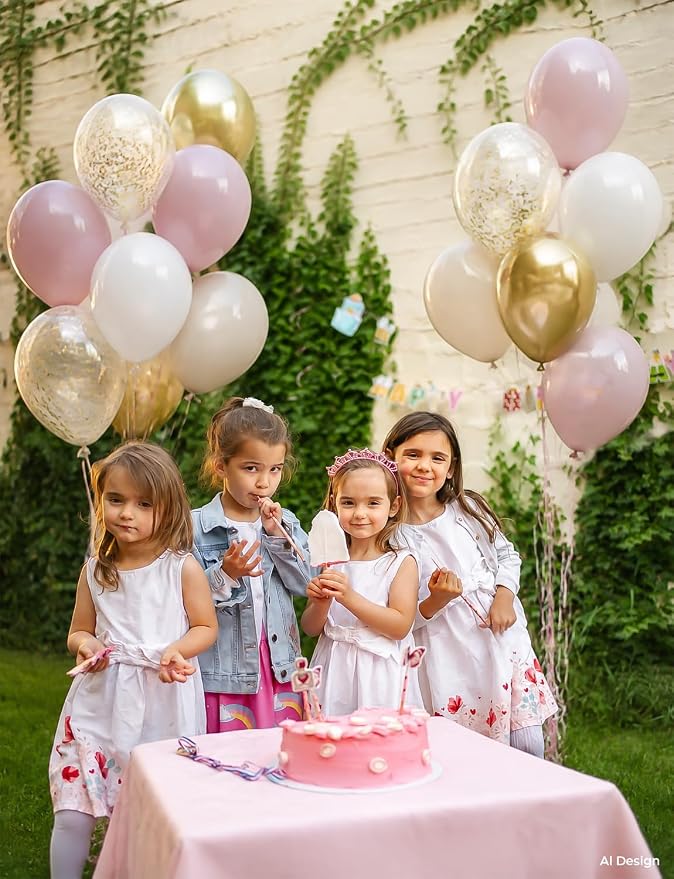 Dusty Pink and Gold Balloons - Image 7