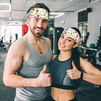 Easter Bunny & Eggs Style Sports Headband for Men Women Moisture Wicking Sweatband for Basketball, Running, Gym