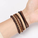 WantGor Boho Hair Ties, 20 PCS Hair Bands 4 Styles Neutral Hair Ties 2.36inch Cute Ponytail Holders Elastic Boho Hair Bracelets for Women Thick Thin Long Curly