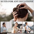 Sunolga 6pcs Prestige French Hair Pins for Women, 4.38" Large, Serrated Anti-Slip Design, Curved Shape for Better Head Fit, Coquette Elegant Hair Accessories for Updos, Chignon, Bun Hairstyles