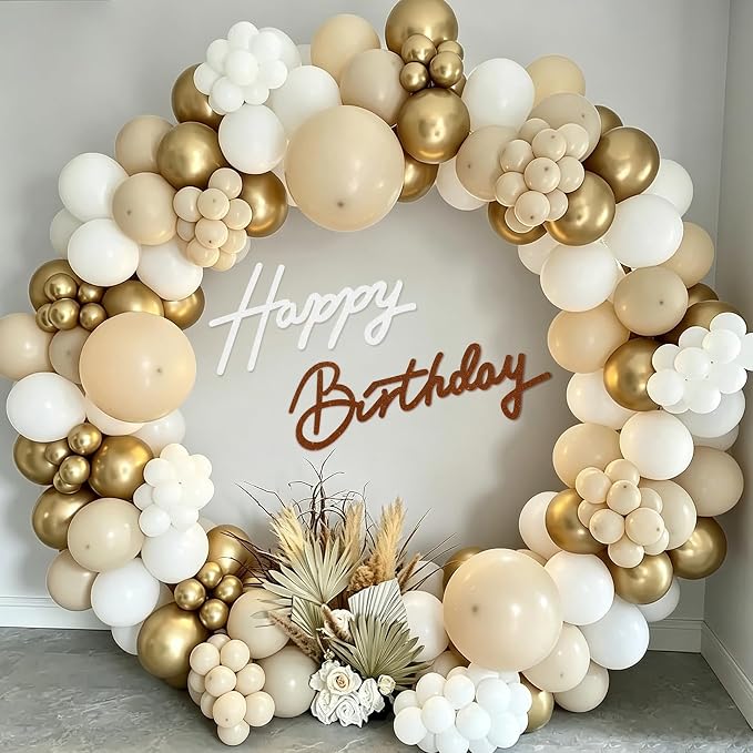 TONIFUL Happy Birthday Sign for Backdrop - Image 5