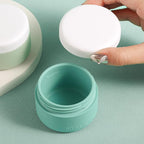 Travel Containers for Toiletries, Silicone Cream Jars BPA-Free, Leak-proof 2oz Travel Size Containers, Portable Size Silicone Jars with Lid for Cosmetic Face Hand Body Cream (4 Pack)