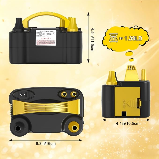 chamvis Balloon Pump Electric, Balloon Air Pump Inflate Pump - Image 5