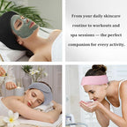 4 Pack Adjustable Makeup Headbands – Non-Slip Spa & Facial Hair Wrap, Washable Headband for Shower, Yoga, Gym, Salon & Home Use (Fits All), HZFD-AA