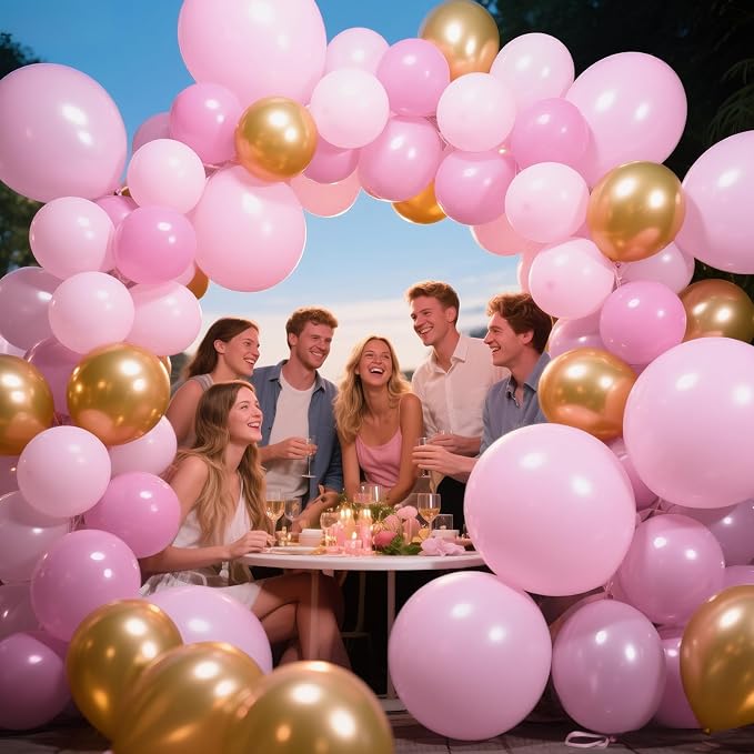 Pink Balloon Arch Kit 111Pcs 18 12 5 Inch Latex Party Balloons Garland - Image 5