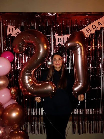 Dark Brown Number 1 Balloon 40 inch, 1st Birthday Party Balloons Decorations | - Image 5