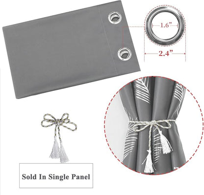 Grey Blackout Curtain for Dining Room 100W x 96L Inch Long Thermal Insulated - Image 7