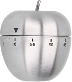 fruit Shaped Timer Stainless Steel Mechanical Cooking Countdown Alarm Timer Kitchen Reminder for Hair Color Processing , Kitchen Timer , Cooking , Baking , Kitchen Timer , fruit Shaped Timer Stainless