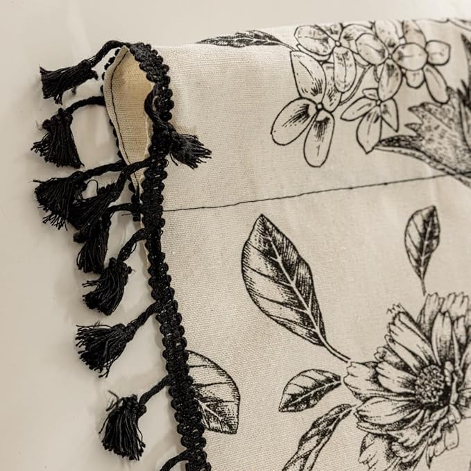 F-CHU Bohemian Curtains for Bedroom 63 Inch Length French Country Floral Drapes - Image 5